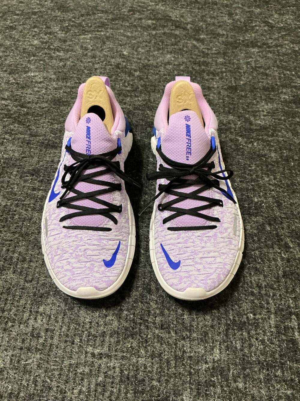 Nike Free Run 5.0 Next Nature Running Shoes Womens Size 6.5 Lilac Racer Blue